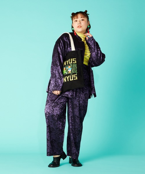 PUNYUS(プニュズ)の「竹林トートバッグ(トートバッグ・レディース・ブラック/キナリ・FREE)」の15枚目の写真