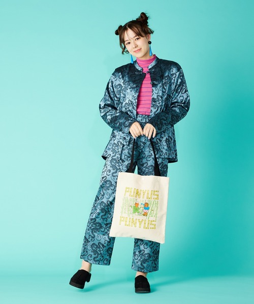 PUNYUS(プニュズ)の「竹林トートバッグ(トートバッグ・レディース・ブラック/キナリ・FREE)」の17枚目の写真