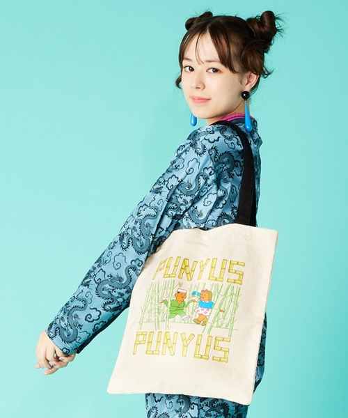 PUNYUS(プニュズ)の「竹林トートバッグ(トートバッグ・レディース・ブラック/キナリ・FREE)」の16枚目の写真