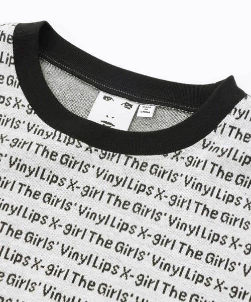 X-girl(エックスガール)の「JACQUARD L/S TOP(Tシャツ/カットソー・レディース・ブラック/ホワイト/イエロー・S/M)」の15枚目の写真