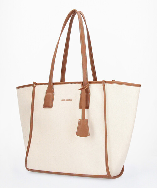 MONO COMME CA(モノコムサ)の「キャンバストート(トートバッグ・レディース・ブラック/キナリ・FREE)」の13枚目の写真