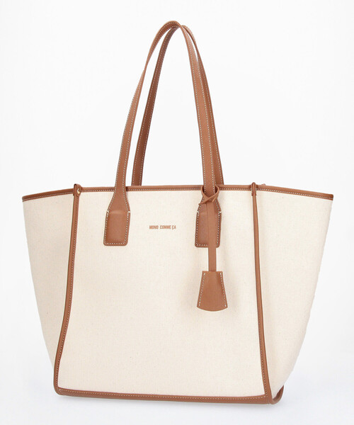 MONO COMME CA(モノコムサ)の「キャンバストート(トートバッグ・レディース・ブラック/キナリ・FREE)」の12枚目の写真