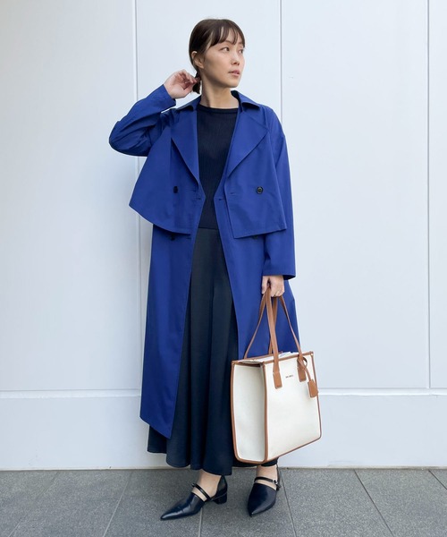 MONO COMME CA(モノコムサ)の「キャンバストート(トートバッグ・レディース・ブラック/キナリ・FREE)」の4枚目の写真