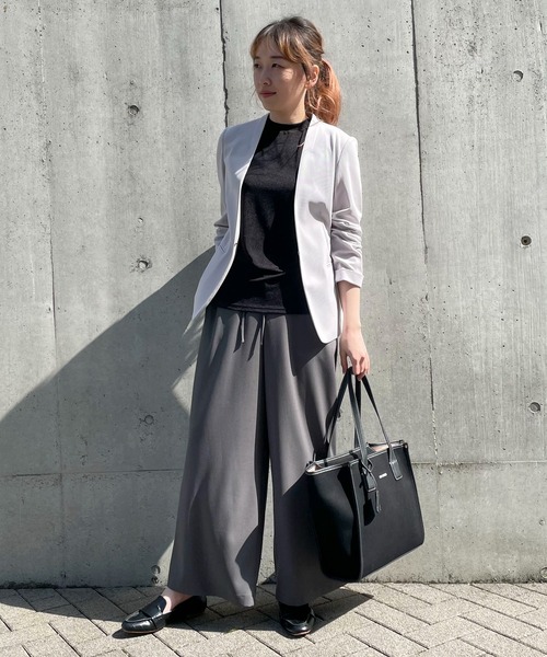 MONO COMME CA(モノコムサ)の「キャンバストート(トートバッグ・レディース・ブラック/キナリ・FREE)」の20枚目の写真