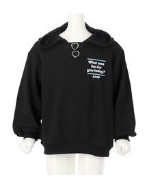 ANAP kids | ハートバックル裏毛フーディートップススウェット(パーカー)