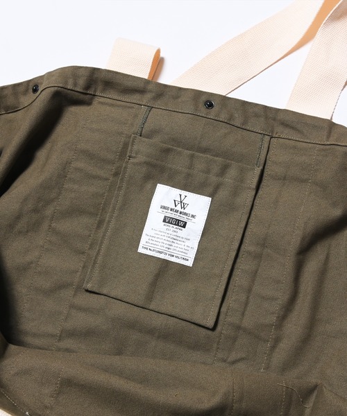 VIRGOwearworks(ヴァルゴウェアワークス)の「Virtaly big bag(トートバッグ・メンズ・ブラック/オリーブ・FREE)」の20枚目の写真