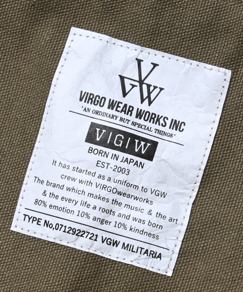 VIRGOwearworks(ヴァルゴウェアワークス)の「Virtaly big bag(トートバッグ・メンズ・ブラック/オリーブ・FREE)」の4枚目の写真