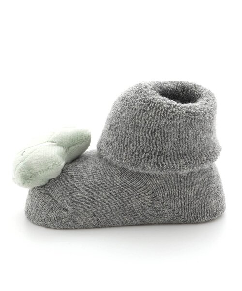 Ampersand（アンパサンド）の「ラトルソックス（ベビーシューズ/ベビーソックス・キッズ・アイボリー/グレー・9/12）」の5枚目の写真