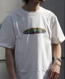 【GRAMICCI/グラミチ】ボックスロゴ プリントTシャツ グラデーションロゴ