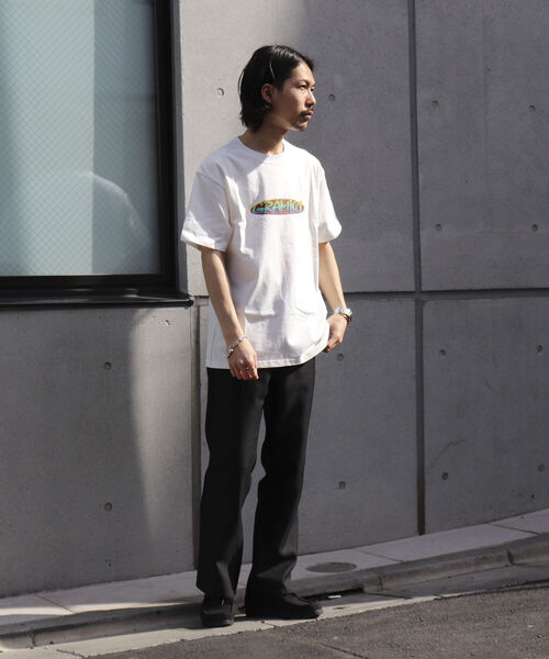 Gramicci（グラミチ）の「【GRAMICCI/グラミチ】ボックスロゴ プリントTシャツ グラデーションロゴ（Tシャツ/カットソー・メンズ・ブラック/ホワイト・M/L）」の11枚目の写真