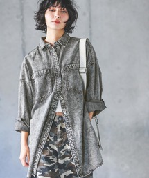 PAGEBOY | デニムスナップルーズシャツ(シャツ/ブラウス)