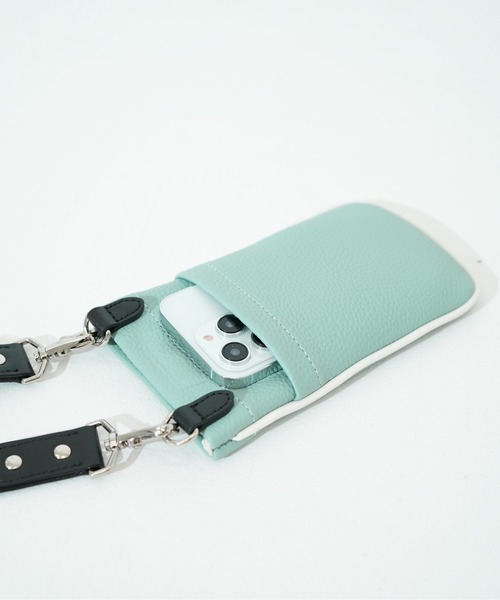SAC'S BAR セレクト(サックスバーセレクト)の「【MILA MILAN/ミラ ミラン】コルソ スマホショルダー(ショルダーバッグ・メンズ・ホワイト/ブラック/ライトブルー・FREE)」の9枚目の写真