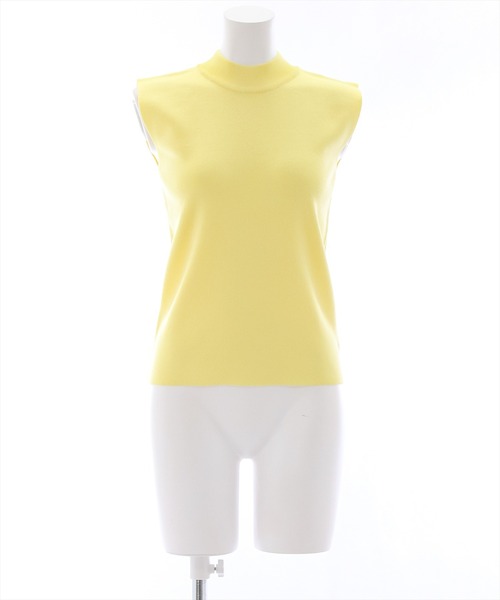 clear（クリア）の「ミラノリブノースリニットトップス[オフィスカジュアル 着回し抜群 大人 カジュアル]（ニット/セーター・レディース・イエロー/グリーン/オフホワイト/ブラック/サックスブルー/グレイッシュベージュ/ブラウン/オレンジ/ピンク/テラコッタ/グリーン系その他2/ブルー・F）」の11枚目の写真