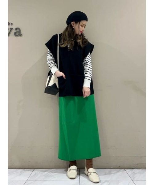 AMERICAN HOLIC（アメリカンホリック）の「総針ニットタイトスカート（スカート・レディース・ネイビー/グリーン・S/M/L）」の9枚目の写真