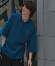 shiki tokyo | Oversized Double Rib Design T-shirts / オーバーサイズダブルリブデザインTシャツ(Tシャツ/カットソー)