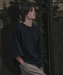 shiki tokyo | Oversized Double Rib Design T-shirts / オーバーサイズダブルリブデザインTシャツ(Tシャツ/カットソー)