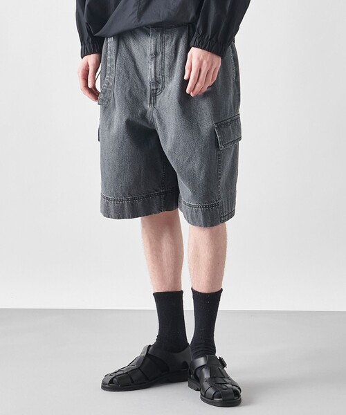 JOSEPH STUDIO（ジョゼフストゥディオ）の「【洗える】シャドウデニム　ショートパンツ（その他パンツ・メンズ・ライトグレー系/ブラック系・6/8）」の3枚目の写真