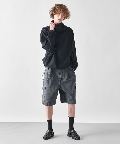 JOSEPH STUDIO（ジョゼフストゥディオ）の「【洗える】シャドウデニム　ショートパンツ（その他パンツ・メンズ・ライトグレー系/ブラック系・6/8）」の5枚目の写真