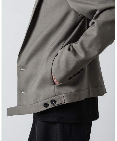 ato(アトウ)の「SPENCER JACKET(テーラードジャケット・メンズ・ブラック/ダークベージュ・44/46/48)」の5枚目の写真
