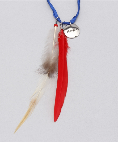 603（ロクマルサン）の「603 フェザーコードネックレス（ネックレス・メンズ・ホワイト/ブルー/ローズ・FREE）」の3枚目の写真