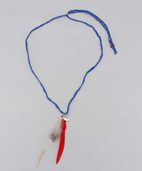 603（ロクマルサン）の「603 フェザーコードネックレス（ネックレス・メンズ・ホワイト/ブルー/ローズ・FREE）」の4枚目の写真