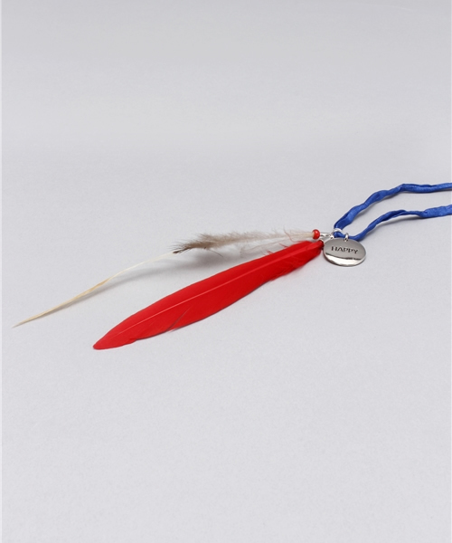 603（ロクマルサン）の「603 フェザーコードネックレス（ネックレス・メンズ・ホワイト/ブルー/ローズ・FREE）」の6枚目の写真