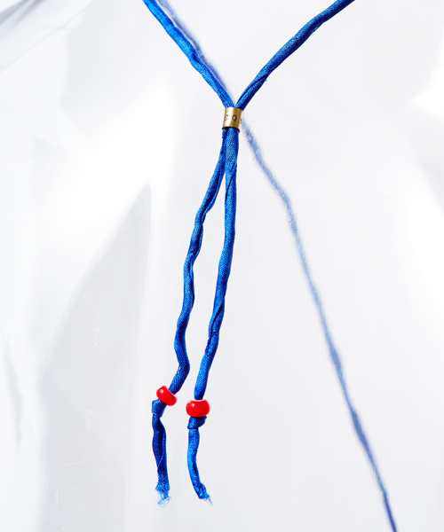 603（ロクマルサン）の「603 フェザーコードネックレス（ネックレス・メンズ・ホワイト/ブルー/ローズ・FREE）」の11枚目の写真