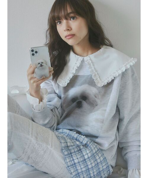 merry jenny（メリージェニー）の「おすわりモコゾウスマホグリップ（スマホグッズ・レディース・ホワイト・FREE）」の13枚目の写真