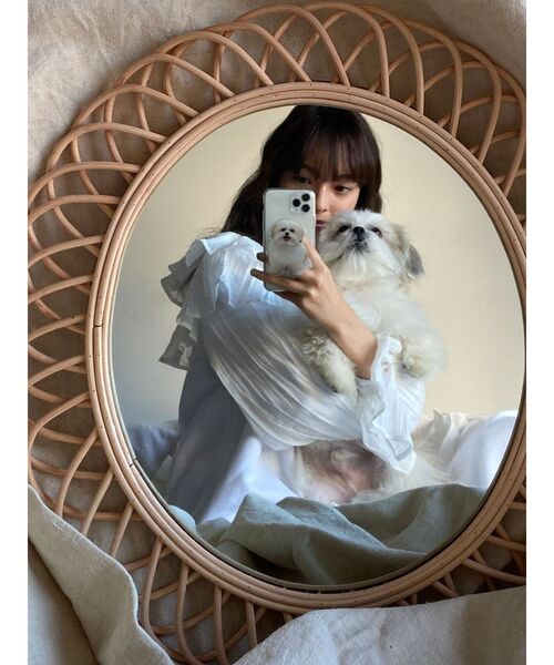 merry jenny（メリージェニー）の「おすわりモコゾウスマホグリップ（スマホグッズ・レディース・ホワイト・FREE）」の12枚目の写真