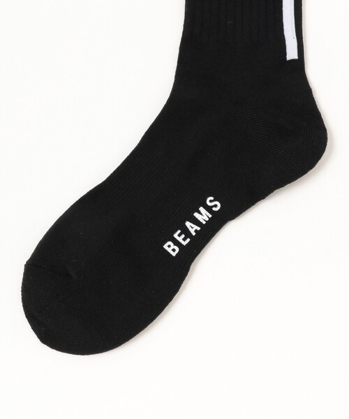 BEAMS(ビームス)の「BEAMS / バックライン ソックス(ソックス/靴下・メンズ・ブラック/ホワイト・ONE SIZE)」の5枚目の写真