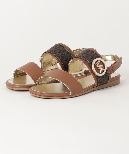 MICHAEL KORS(マイケルコース)の「MICHAEL KORS マイケルコース /Sydney Kenzie サンダル(サンダル・レディース・ブラック/ブラウン/アイボリー/ホワイト×シルバー・23.5/23/22.5)」の3枚目の写真