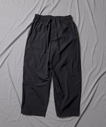 WIDE TAPERED DRAWSTRING TROUSERS / ウエストコード ゴムシャーリング ワイドテーパード スラックスパンツ