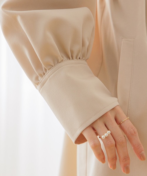 flower（フラワー）の「ノーカラートレンチコート（トレンチコート・レディース・アイボリー・FREE）」の9枚目の写真