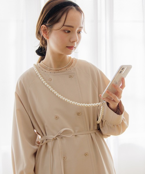 flower（フラワー）の「ノーカラートレンチコート（トレンチ