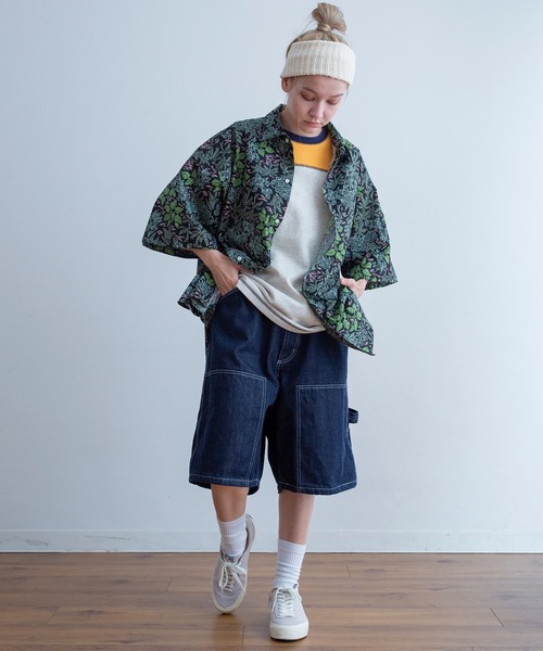 Universal Style Wear(ユニバーサルスタイルウェア)の「Universal Style Wear ペインター ショーツ(デニムパンツ・メンズ・ブルー系2/ブルー系1/インディゴブルー・X-LARGE/LARGE/MEDIUM)」の5枚目の写真