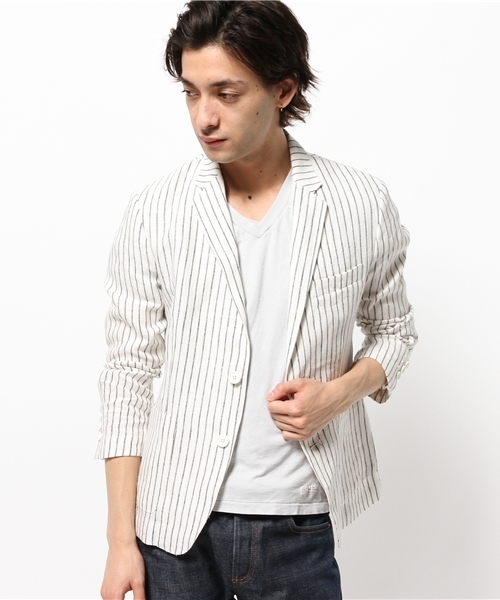 JOURNAL STANDARD relume(ジャーナルスタンダード レリューム)の「リネン2Bテーラードジャケット #(テーラードジャケット・メンズ・グレー/ライトグレー/ネイビー/ダークブルー/ブルー系その他・SMALL/LARGE/MEDIUM)」の19枚目の写真