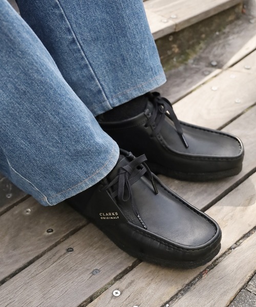 Clarks Originals クラークス ワラビー ブラックレザーブーツ CLARKS クラークス WALLABEEBOOT ワラビーブーツ ブラックレザー
