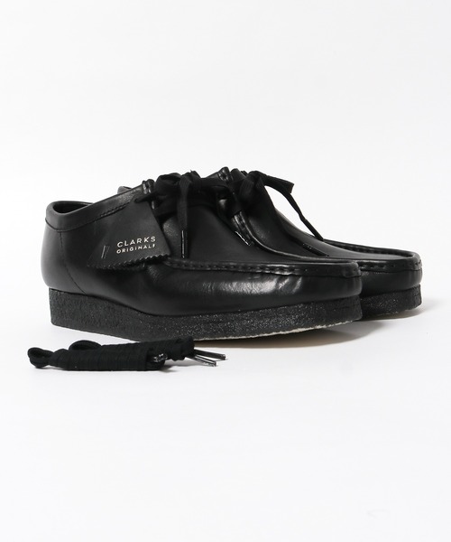 ■ Clarks クラークス ワラビーブーツ レザーシューズ 11826 黒 Clarks クラークス ワラビー ブーツ ブラックレザー メンズ