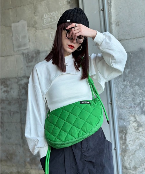 LVEU.（ラブユ.）の「【IMOKO × LVEU. 】Quilted round shoulder bag / キルティングラウンド