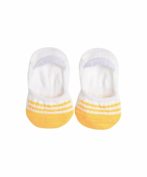 moimoln(モイモルン)の「ボーダーカラーソックス(ベビーシューズ/ベビーソックス・キッズ・グリーン/イエロー・16cm/12cm/14cm/18cm/10cm)」の2枚目の写真