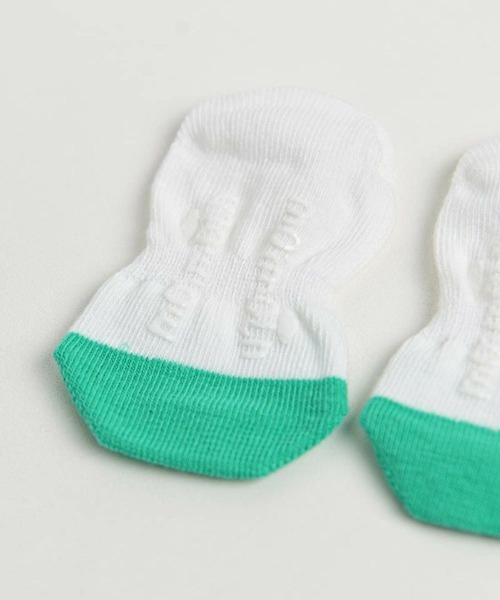 moimoln(モイモルン)の「ボーダーカラーソックス(ベビーシューズ/ベビーソックス・キッズ・グリーン/イエロー・16cm/12cm/14cm/18cm/10cm)」の7枚目の写真