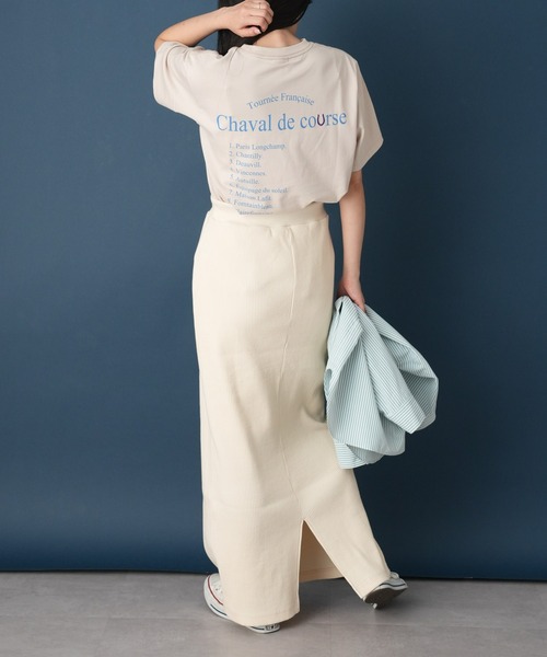 GEVACO(ゲバコ)の「【GEVACO/ゲバコ】メッセージバックプリントショートスリーブTEE(Tシャツ/カットソー・レディース・ベージュ/ブラック/ホワイト・MEDIUM)」の20枚目の写真