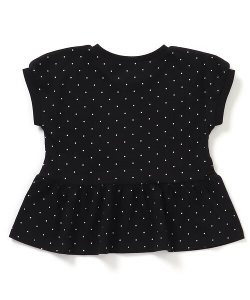 apres les cours（アプレレクール）の「【WEB限定/新色追加】ペプラムリボンTシャツ（Tシャツ/カットソー・キッズ・オレンジ/アイボリー/サックスブルー/ピンク/ブラック/イエロー/グリーン・130/80/120/140/100/110/90）」の17枚目の写真