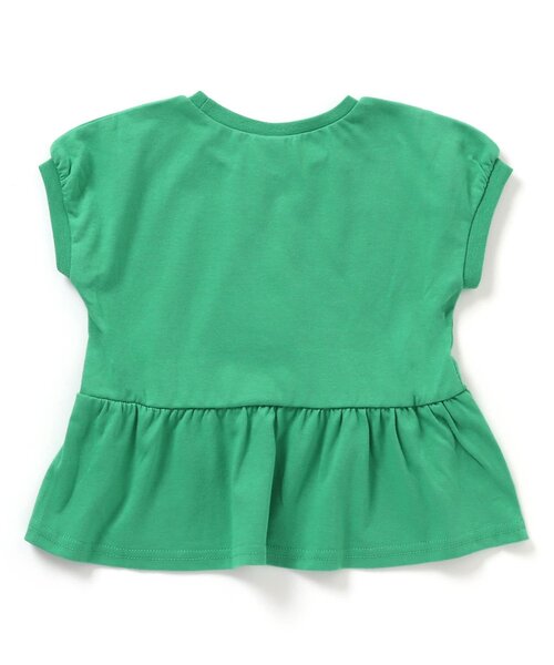 apres les cours（アプレレクール）の「【WEB限定/新色追加】ペプラムリボンTシャツ（Tシャツ/カットソー・キッズ・オレンジ/アイボリー/サックスブルー/ピンク/ブラック/イエロー/グリーン・130/80/120/140/100/110/90）」の18枚目の写真