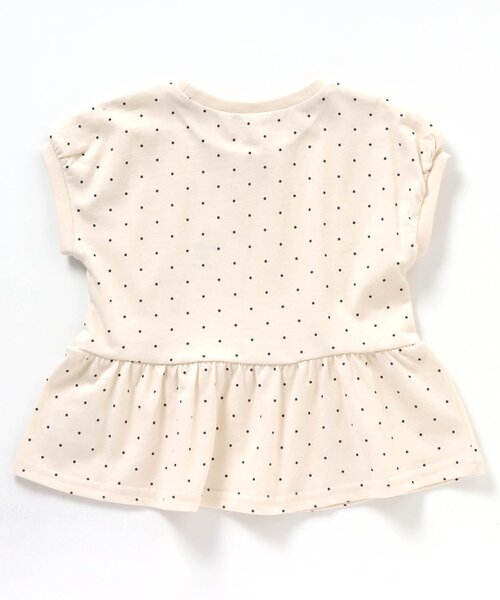 apres les cours（アプレレクール）の「【WEB限定/新色追加】ペプラムリボンTシャツ（Tシャツ/カットソー・キッズ・オレンジ/アイボリー/サックスブルー/ピンク/ブラック/イエロー/グリーン・130/80/120/140/100/110/90）」の19枚目の写真