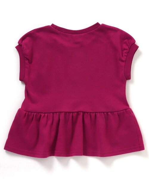 apres les cours（アプレレクール）の「【WEB限定/新色追加】ペプラムリボンTシャツ（Tシャツ/カットソー・キッズ・オレンジ/アイボリー/サックスブルー/ピンク/ブラック/イエロー/グリーン・130/80/120/140/100/110/90）」の21枚目の写真