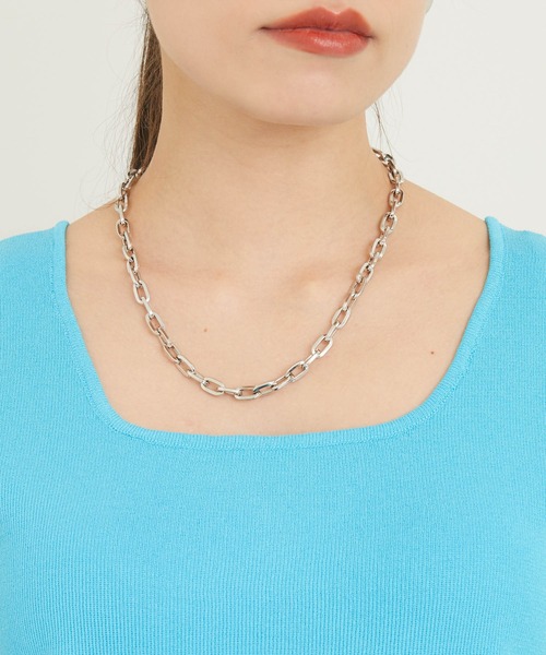 CLOCHE（クロシェ）の「cloche カラーニットタンク（タンクトップ・レディース・ブラック/ベージュ/ブルー/ピンク・FREE）」の15枚目の写真