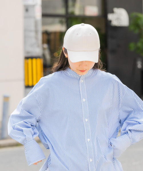 SMELLY（スメリー）の「リネンコットンキャップ（キャップ・レディース・チャコールグレー/ベージュ/アイボリー・-）」の5枚目の写真