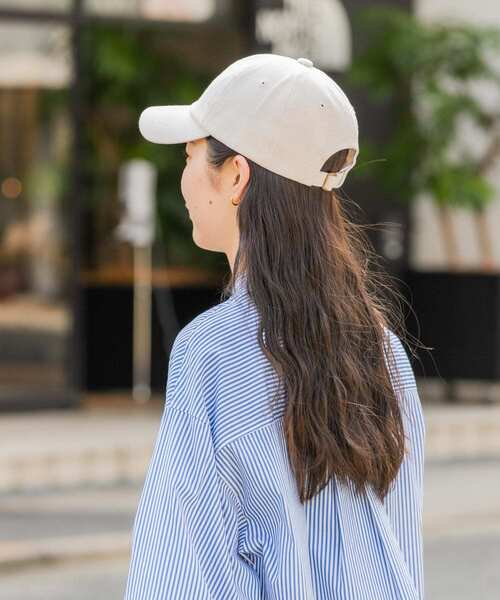 SMELLY（スメリー）の「リネンコットンキャップ（キャップ・レディース・チャコールグレー/ベージュ/アイボリー・-）」の6枚目の写真