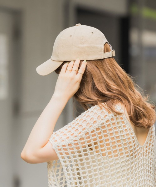 SMELLY（スメリー）の「リネンコットンキャップ（キャップ・レディース・チャコールグレー/ベージュ/アイボリー・-）」の18枚目の写真